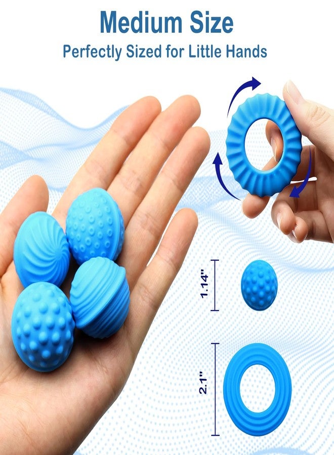 Sizobi Magnetic Fidget Balls Silicone Fidget Toys for Adults & Teens,4PCS Stress Relief Sensory Toys for Autism ADHD Anxiety,Quiet UFO Office Desk Stress Toys,Stocking Stuffers for Women Men Teen Gift - Image 3